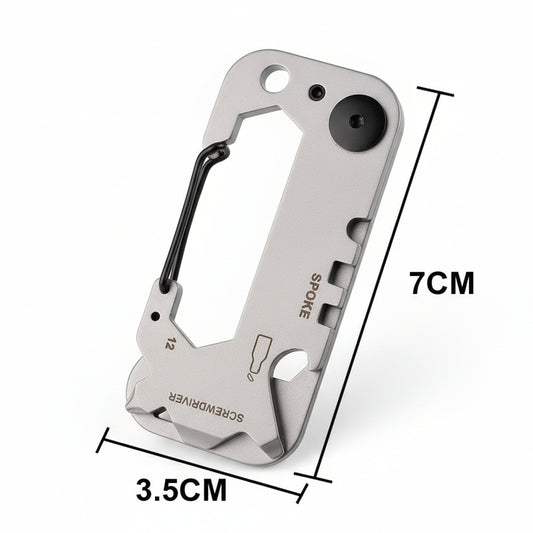 12-in-1 Compact Multi-Tool with Carabiner