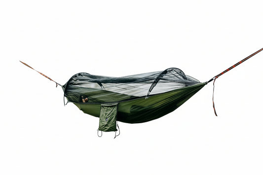Portable Camping Hammock with Integrated Mosquito Net