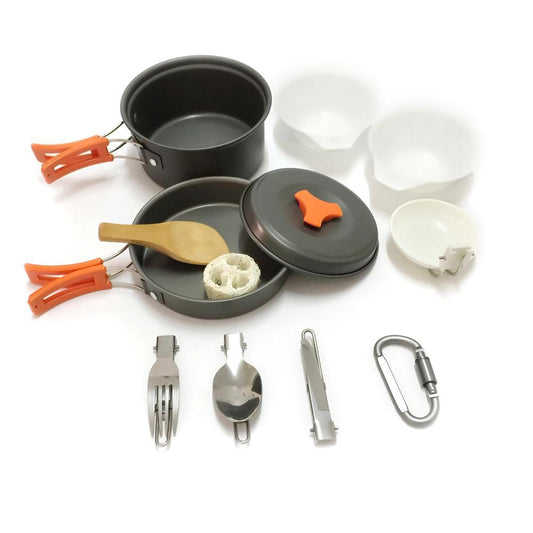 Portable Outdoor Cookware and Tableware Picnic Set