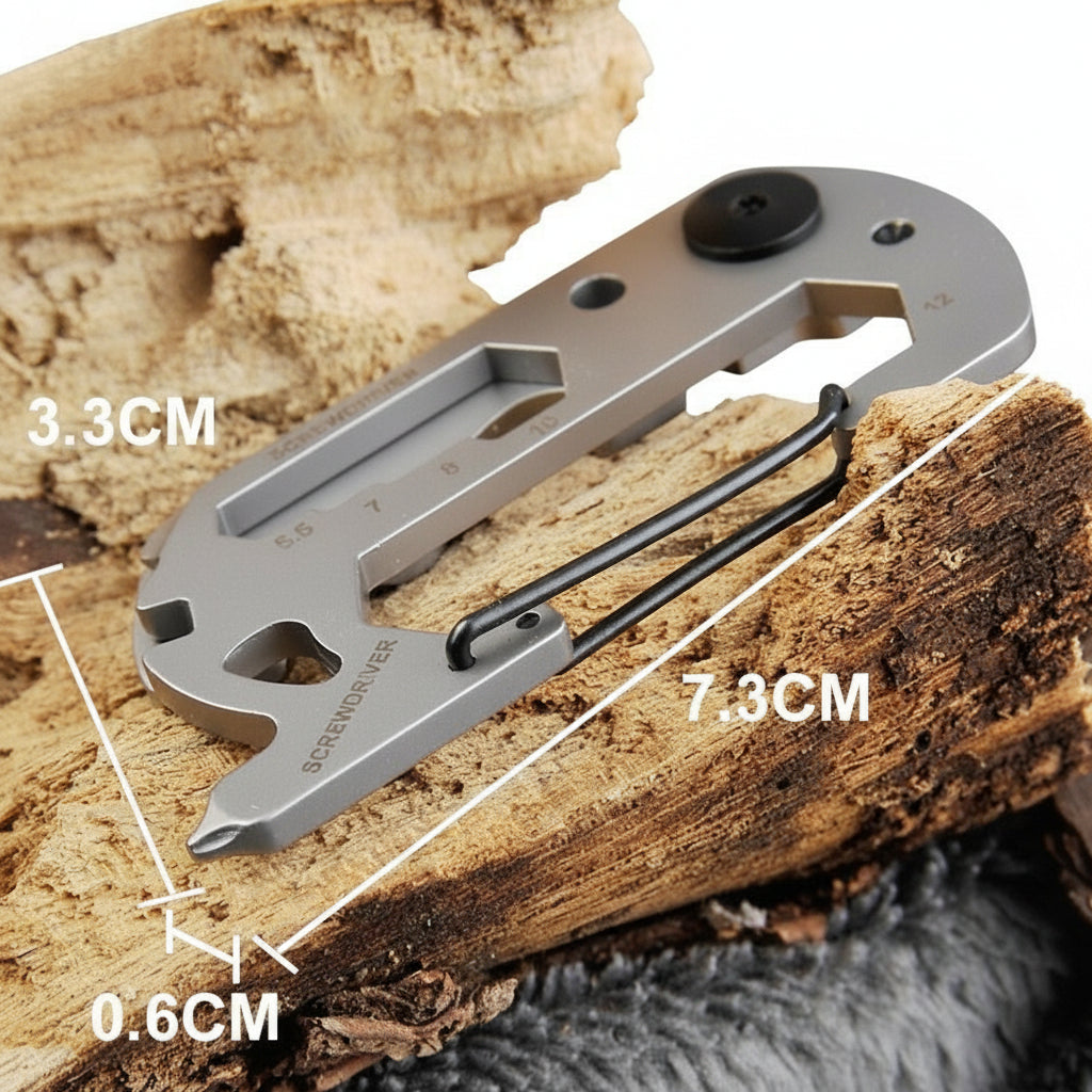 14-in-1 Outdoor Multi-Tool with Carabiner