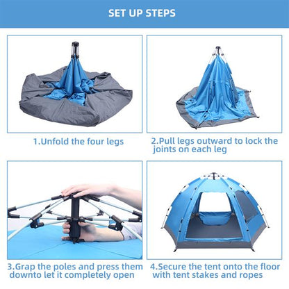 Automatic Pop-Up Family Camping Tent