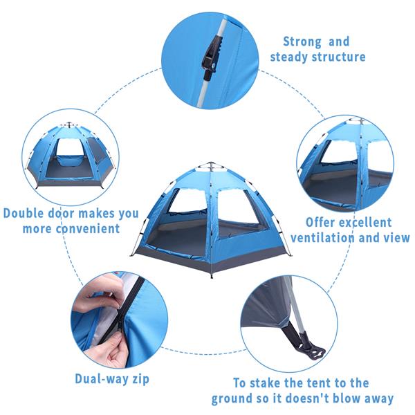 Automatic Pop-Up Family Camping Tent