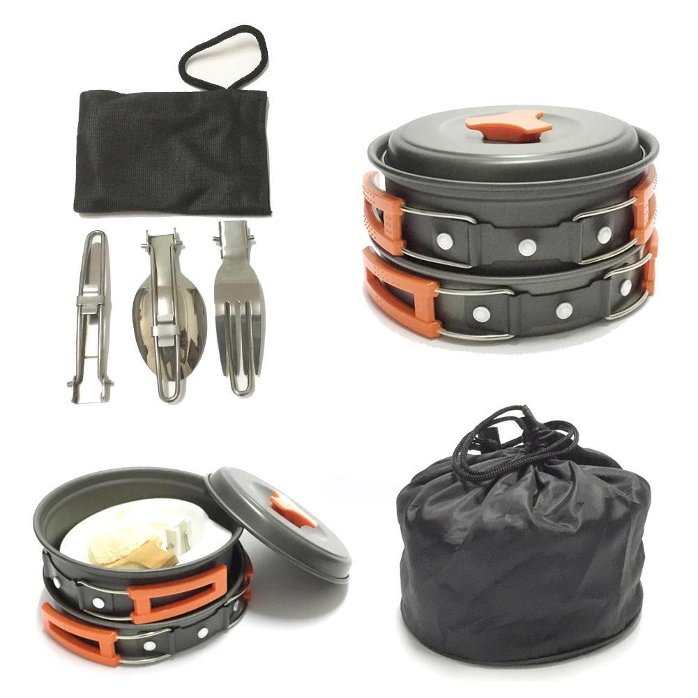 Portable Outdoor Cookware and Tableware Picnic Set